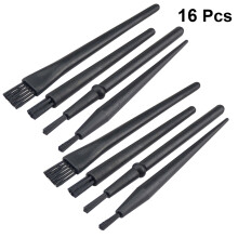 1 Set 8 Stuks Antistatische Reinigingsborstel Voor Elektronica (Zwart)