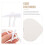 20Pairs Practical White Toggle Buckles Resin Coat Replacement Buttons 11