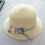 1 set kinderstranduitrusting met strohoed en tasje (beige) 11