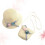 1 set kinderstranduitrusting met strohoed en tasje (beige) 9