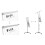 EXCLUSIVE mobile flipchart whiteboard dry erase magnetic surface 100x70 cm with shoulders 5