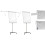 EXCLUSIVE mobile flipchart whiteboard dry erase magnetic surface 100x70 cm with shoulders 7