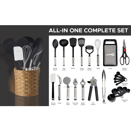 17Pcs Utensil Set Kitchen Tools Non Stick Kitchen Utensil Set 1