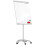 Mobile flipchart whiteboard dry erase magnetic surface 100x70 cm 1