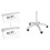 Mobile flipchart whiteboard dry erase magnetic surface 100x70 cm 6