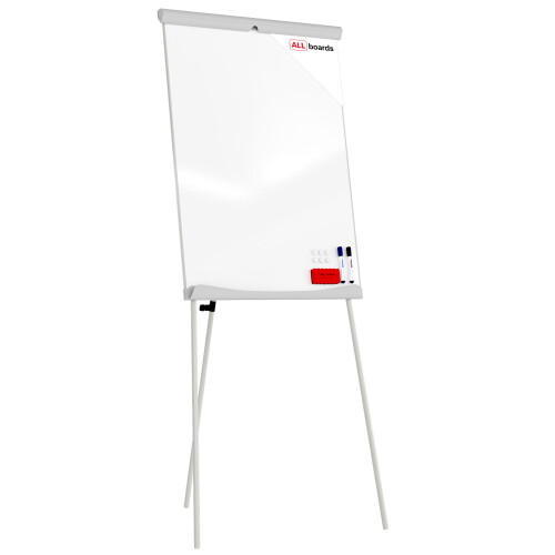 Flipchart whiteboard dry erase magnetic surface 100x70 cm