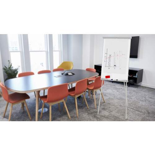 Flipchart whiteboard dry erase magnetic surface 100x70 cm 2