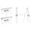 Flipchart whiteboard dry erase magnetic surface 100x70 cm 5