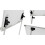 Flipchart whiteboard dry erase magnetic surface 100x70 cm 6