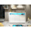 Creative Furniture Aether 155cm Sideboard LED - White Gloss Doors 2