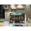 Creative Furniture Aether 155cm Sideboard LED - Oak & White Gloss Doors 3