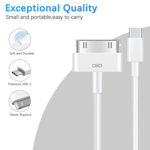 30 Pin to Type C Data Charging Cable Apple iPhone 3G 4 4s iPad Ipod Classic 1M 1