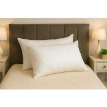 (Pack of 10) Pillows Quilted Premium Quality Hollow Fiber Filled Bed Pillows,Neck & Back Support Standard Size 74x48