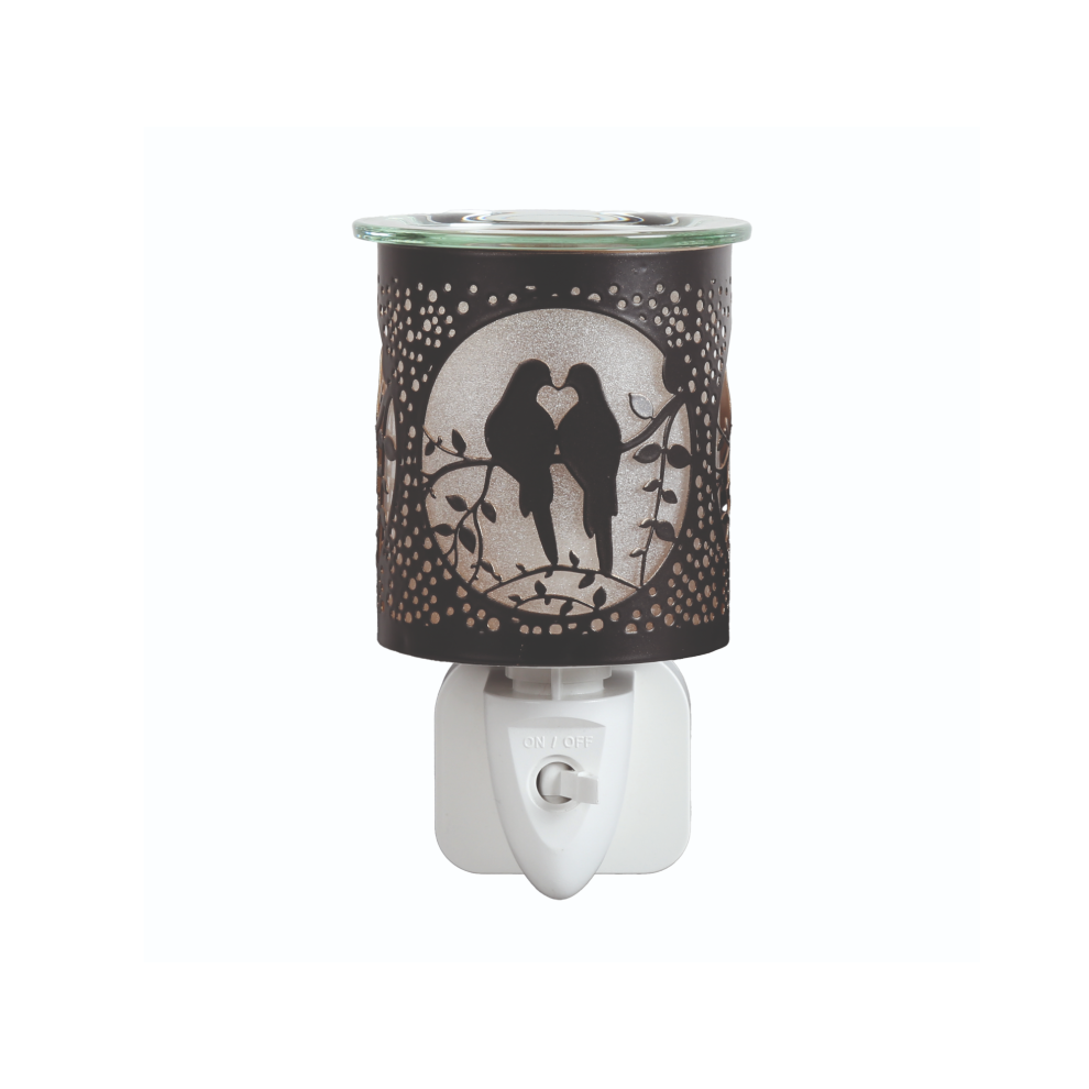 Aromatize Aroma Electric Wax Melt Burner Plug In - & Doves Black/Gold