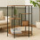 Gr8 Home Wood Metal Oval Shelving Unit Display Bookcase 1