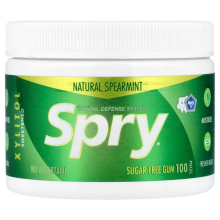 Xlear, Spry, Chewing Gum, Spearmint, Sugar Free, 100 Count 108g