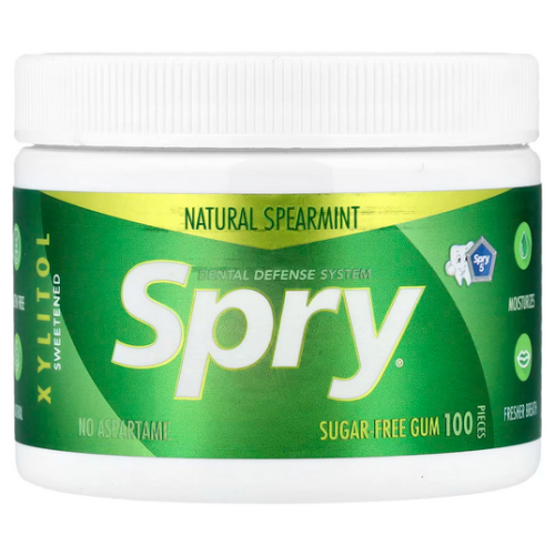 Xlear, Spry, Chewing Gum, Spearmint, Sugar Free, 100 Count 108g