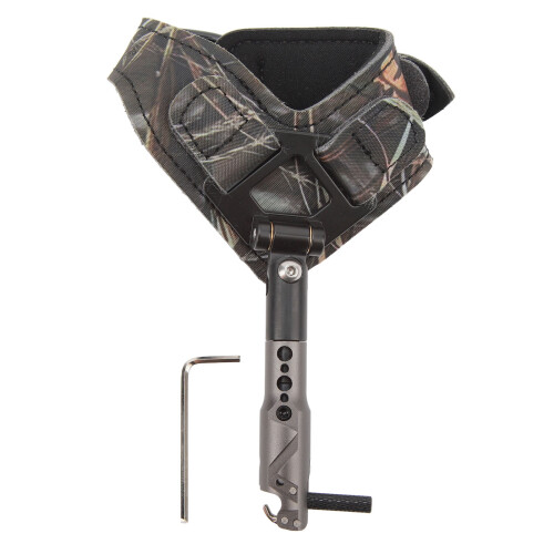 Adjustable Breathable Aluminum Alloy Archery Bow Release Aid with Wrist Strap 1