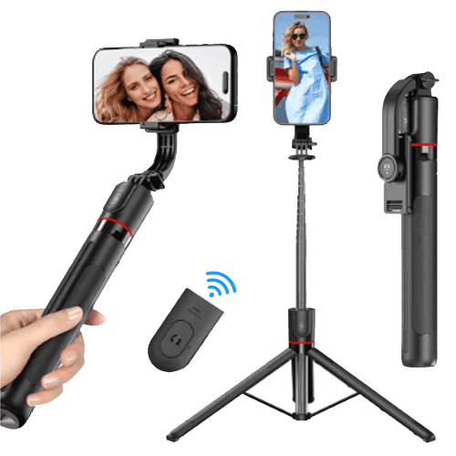 Selfie Stick Telescopic Extendable Pole Arm With Remote iPhone 18 17 16 15