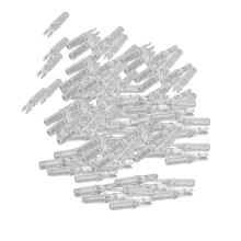 100pcs Transparent Plastic Arrow Nocks 3.2cm Lightweight Replacement