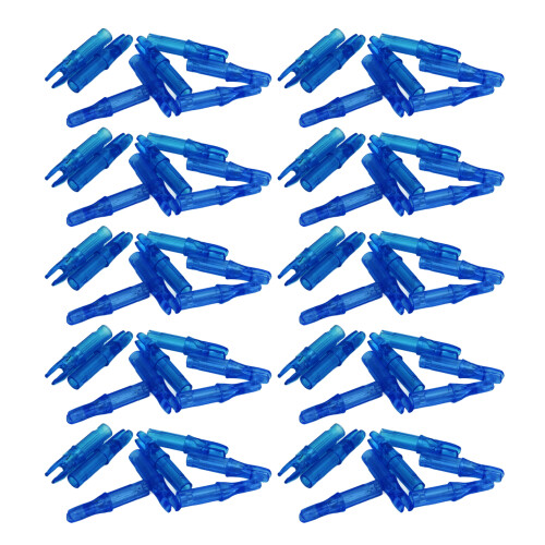 Archery Arrow Nock Set 100pcs Light Weight Plastic Inserts for 6.2mm ID