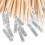 100pcs Transparent Plastic Arrow Nocks 3.2cm Lightweight Replacement 16