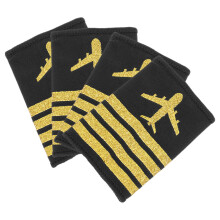 2 Paar Achselklappen Für Pilotenuniform Mit Streifen