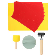set stempelmakeringskit met roller voor printmakerij