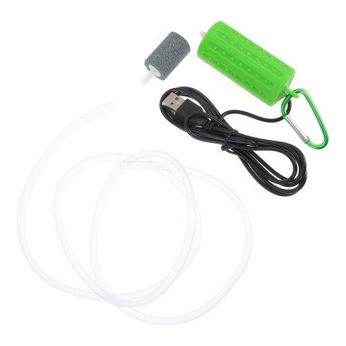 1Set USB Aquarium Luchtpomp , Silicone Oxygeneraator