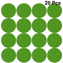 20St Groene Vilten Ronde Meubelpootbeschermers Antislip Matten
