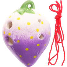 1 Set Cadeautje Keramische Ocarina 6 Van Aardbei
