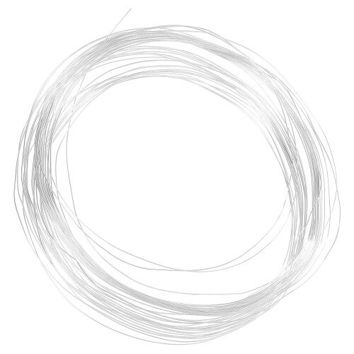 5Meter Memory Wire Armband in Zilverkleur Koperdraad