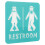 zelfklevend acryl toiletbordje /dames, 2 3