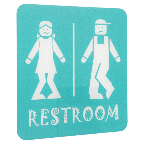 zelfklevend acryl toiletbordje /dames, 2 2