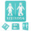 zelfklevend acryl toiletbordje /dames, 2 11