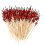 100 Pcs 12 Cm Handmade Flat Beads Cocktail Picks For Fruit Appetizers 9