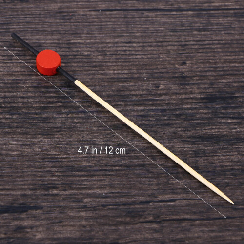 100 Pcs 12 Cm Handmade Flat Beads Cocktail Picks For Fruit Appetizers 1