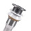 Bouchon Pivotant En Acier Inox Argent Pour Drain D'évier 7