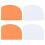 Baking Tool Cake Cream Spreader Orange 4pcs 1
