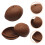2pcs Light Brown Silicone Rugby Ice Mold For Beverage Cooling 7