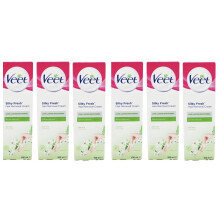 Veet Silky Fresh HairRemoval Cream DrySkin 6x100ml