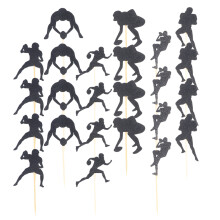 48pcs birthday cake decor picks insert party photo props