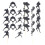 48pcs birthday cake decor picks insert party photo props 1