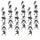 48pcs birthday cake decor picks insert party photo props 11
