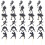 48pcs birthday cake decor picks insert party photo props 9