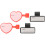 4 lege stethoscoop ID-kaarten, plastic naamlabels met clip 9