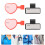 4 lege stethoscoop ID-kaarten, plastic naamlabels met clip 6