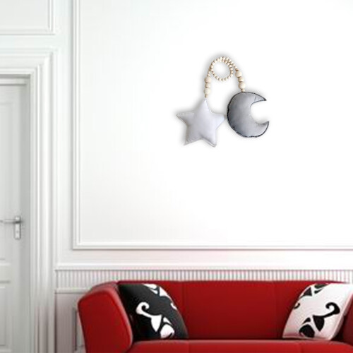 en kralenslinger diy decor grijs wit 2