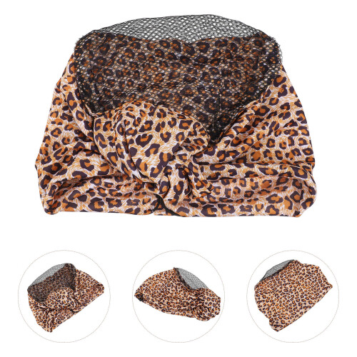 1St Leopard Wig Cap Mesh Lace Comfortabele Elastische 2