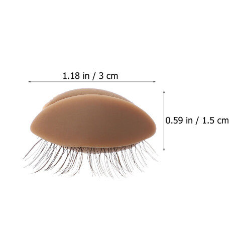 6Pairs Reusable Silicone Eyelids Model for Lash Extension Practice 1